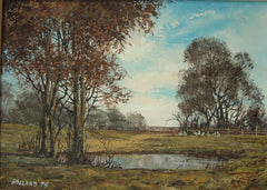 Woodland Scene with Pond