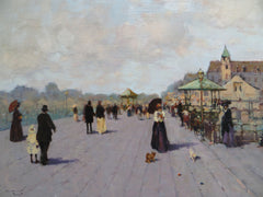 Promenade and two dogs