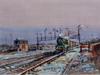 'Jubilee' Passing Derby Junction Signal Box, Winter. - The Wallington Gallery