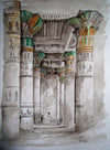 Under the Temple of Isis Portico at Philae - The Wallington Gallery