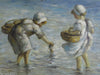 Girls playing in the sea - The Wallington Gallery