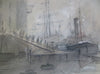 Passengers boarding a steamship on the River Tyne - The Wallington Gallery