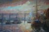 Tall Ship on the Tyne with Swing Bridge and High Level - The Wallington Gallery