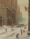 Winter, 5th Avenue, New York - The Wallington Gallery