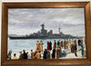 HMS Hood departing Portsmouth, mid-1930s - The Wallington Gallery