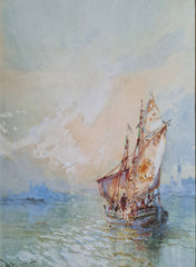 A mackerel boat, Venice
