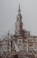 ALL SAINTS AND NEWCASTLE QUAYSIDE 1840'S