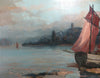Repairing boats on the Tyne looking towards North Shields - The Wallington Gallery