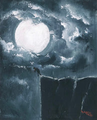 A Suicidal Man and Moon