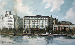 The Savoy Hotel, from The South Bank