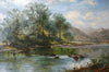 Fishing on a Welsh River - The Wallington Gallery