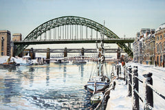 Newcastle Quayside and Bridges, Winter
