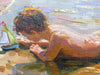 Boy with Boat - The Wallington Gallery
