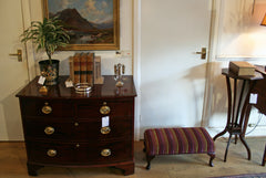 Regency Bow Fronted Mahogany Chest of Drawers