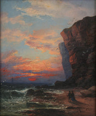 Sunset,  a scene from The Antiquary