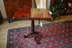 Victorian Flame Mahogany Side Table