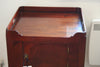Georgian mahogany Tray Top Bedside Cabinet - The Wallington Gallery