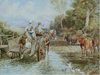Crossing The Stream - The Wallington Gallery