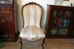 Victorian Mahogany Framed Occasional Chair