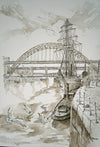 Tyne Bridges and Boats - The Wallington Gallery