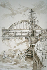 Tyne Bridges and Boats