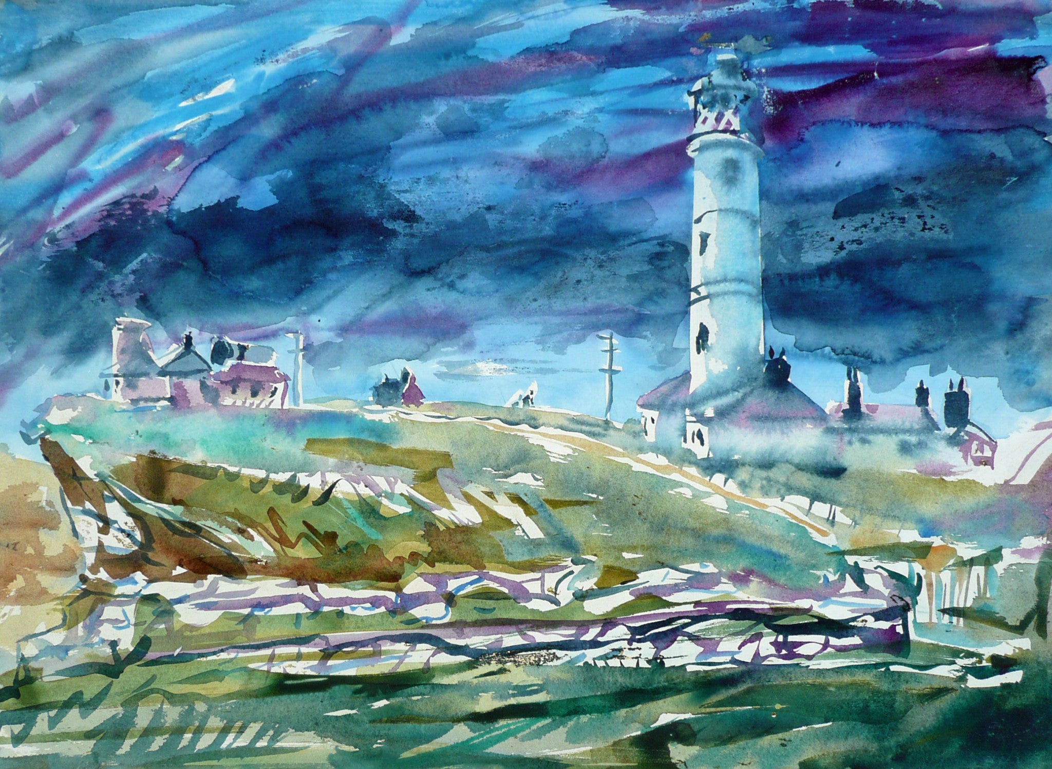 Lighthouse at Flamborough Head, East Yorkshire, England - The Wallington Gallery