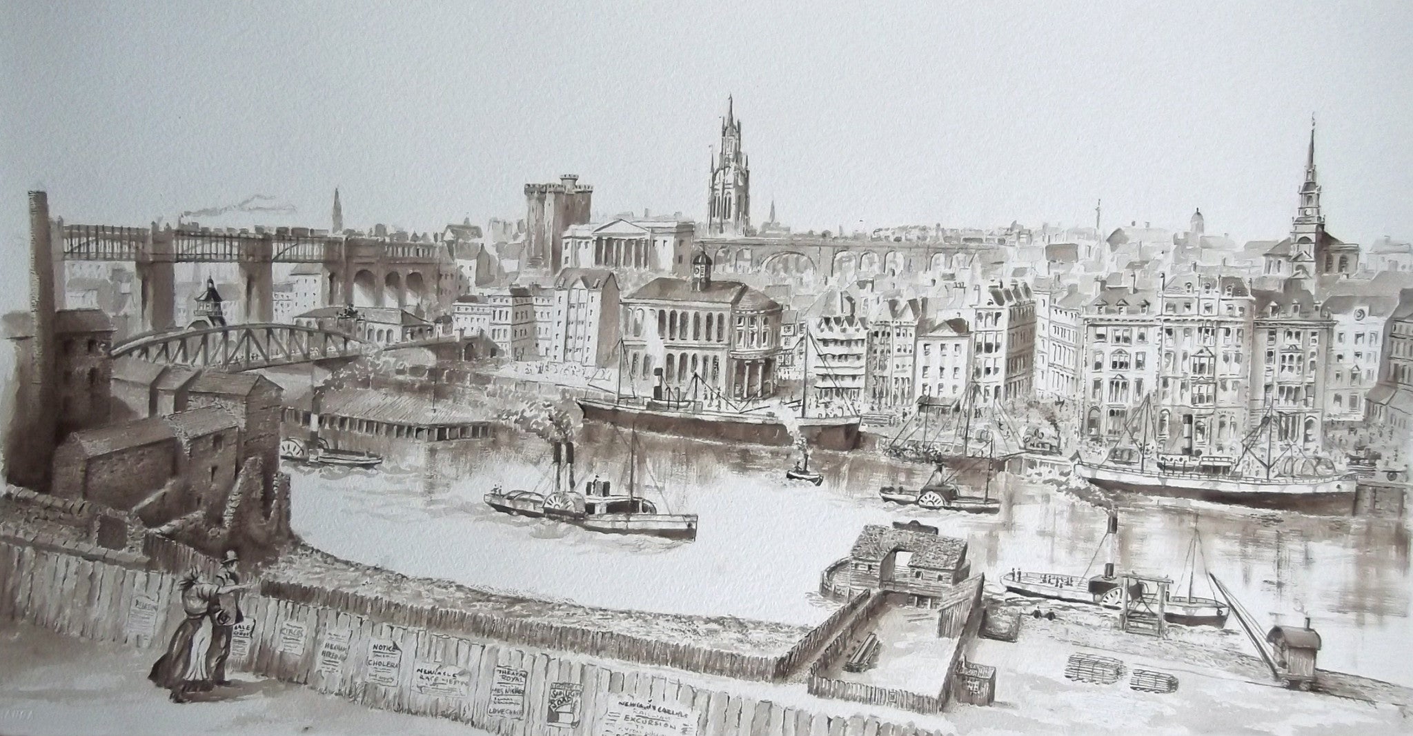 Across the Tyne, Age of Steam - The Wallington Gallery