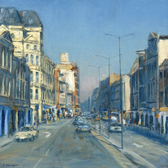 Cardiff, Morning on St. Mary's Street