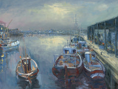 Moored Boats at North Shields