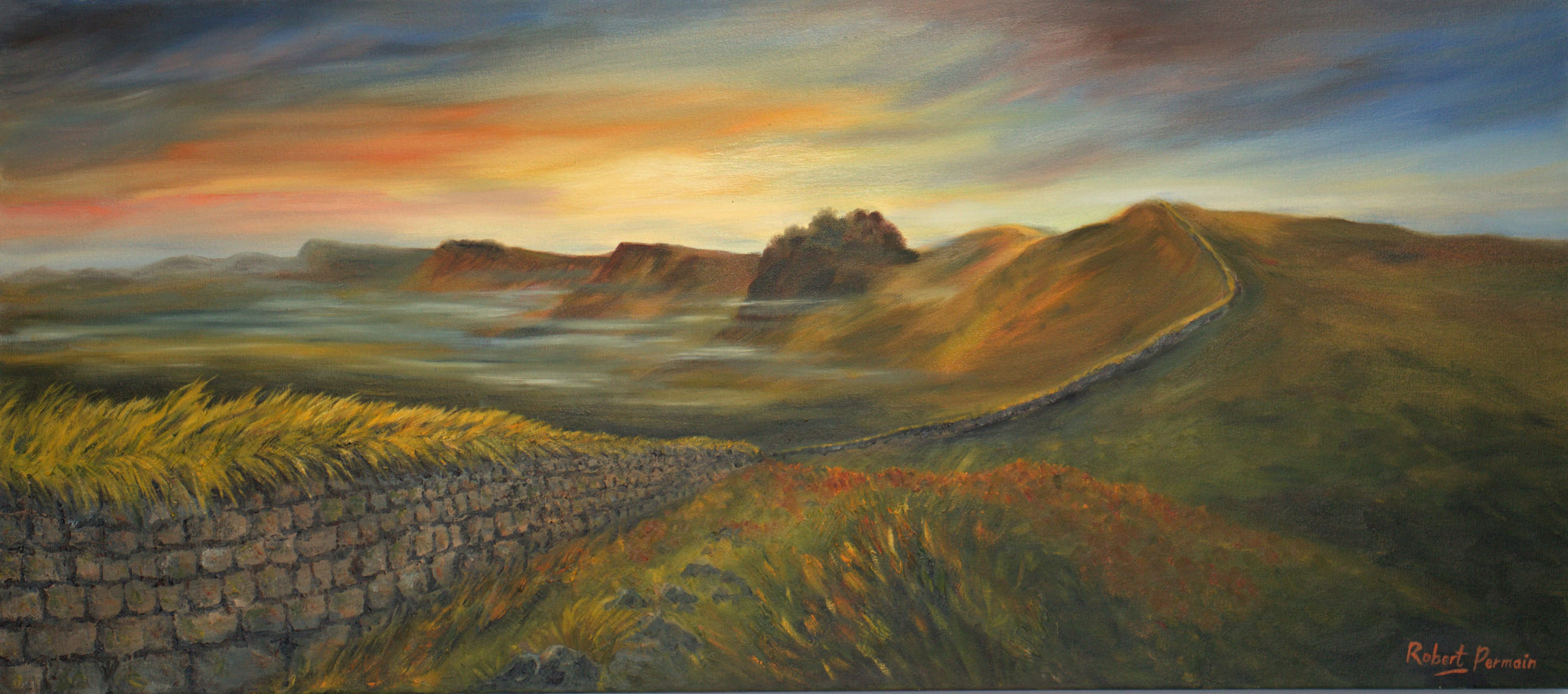 Hadrian's Wall, Dawn - The Wallington Gallery