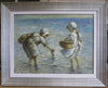 Girls playing in the sea - The Wallington Gallery