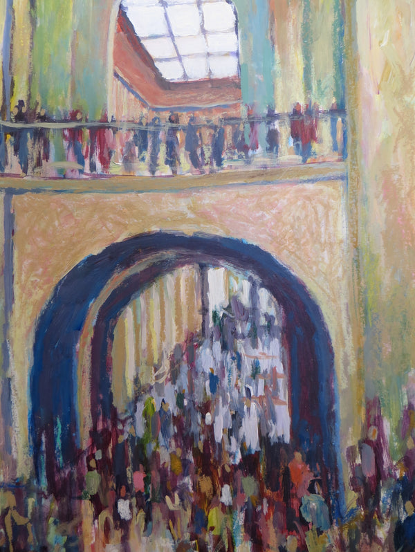 Rushing to see the Mona Lisa - Louvre | The Wallington Gallery