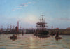 The Prince Albert Dock with pumping station on the River Tyne - The Wallington Gallery