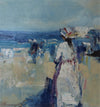 Edwardian lady strolling on the beach (Believed Trouville, Normandy'). - The Wallington Gallery