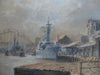 Royal Navy Frigate moored on the River Tyne at Newcastle - The Wallington Gallery
