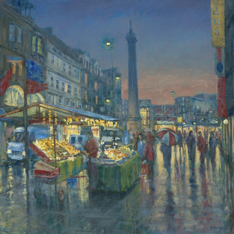 Fruit Stall, Monument, Newcastle - The Wallington Gallery