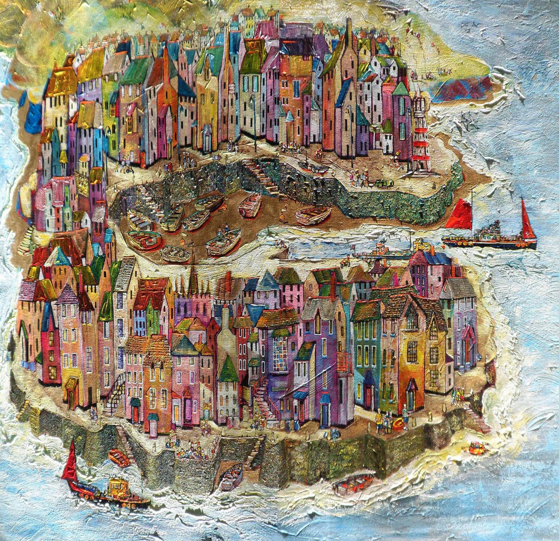 St. Ives fishing harbour, Cornwall - The Wallington Gallery