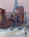 Snowy Day In New York - The Wallington Gallery