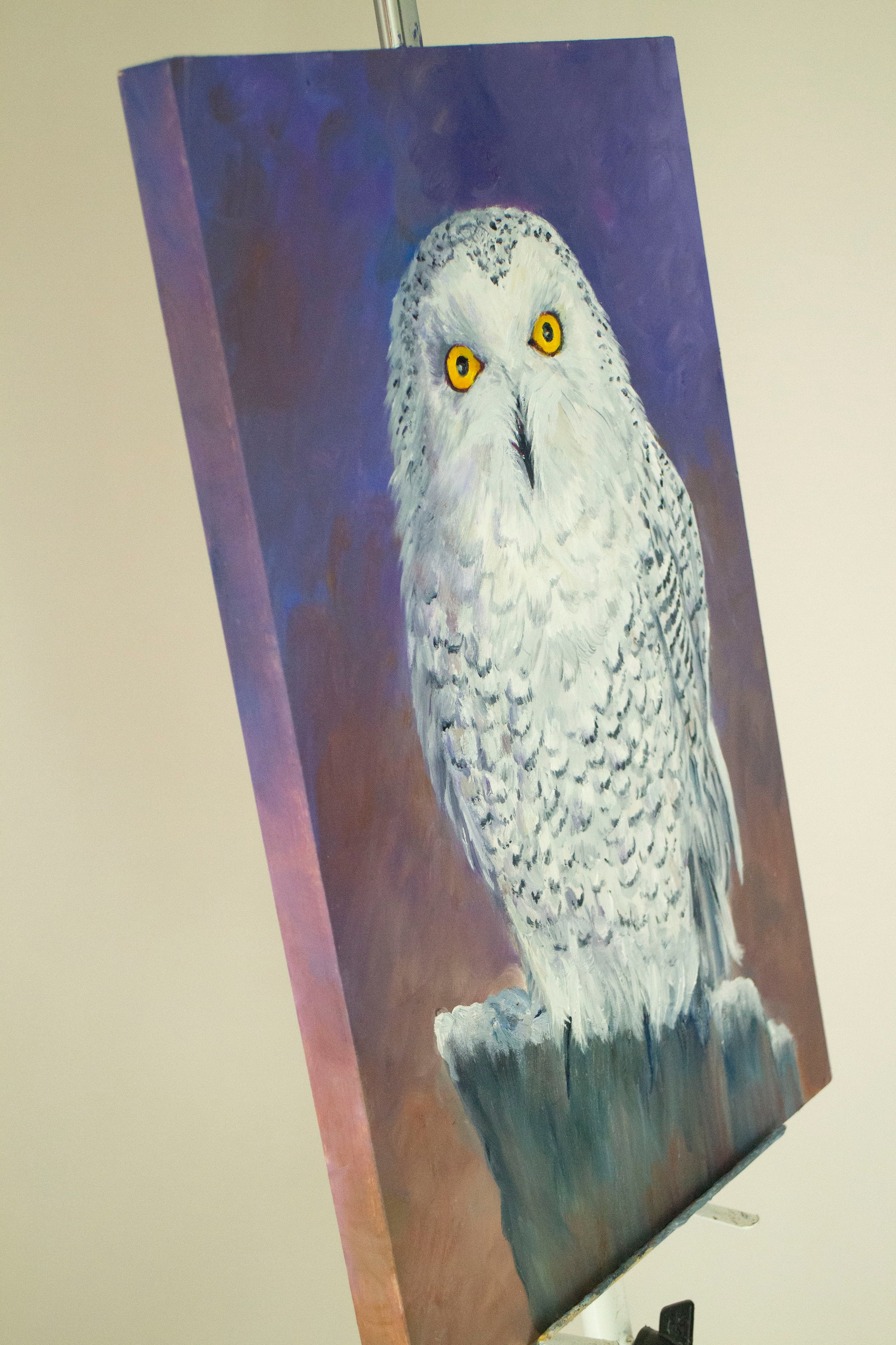 The Snowy Owl, Perched - The Wallington Gallery