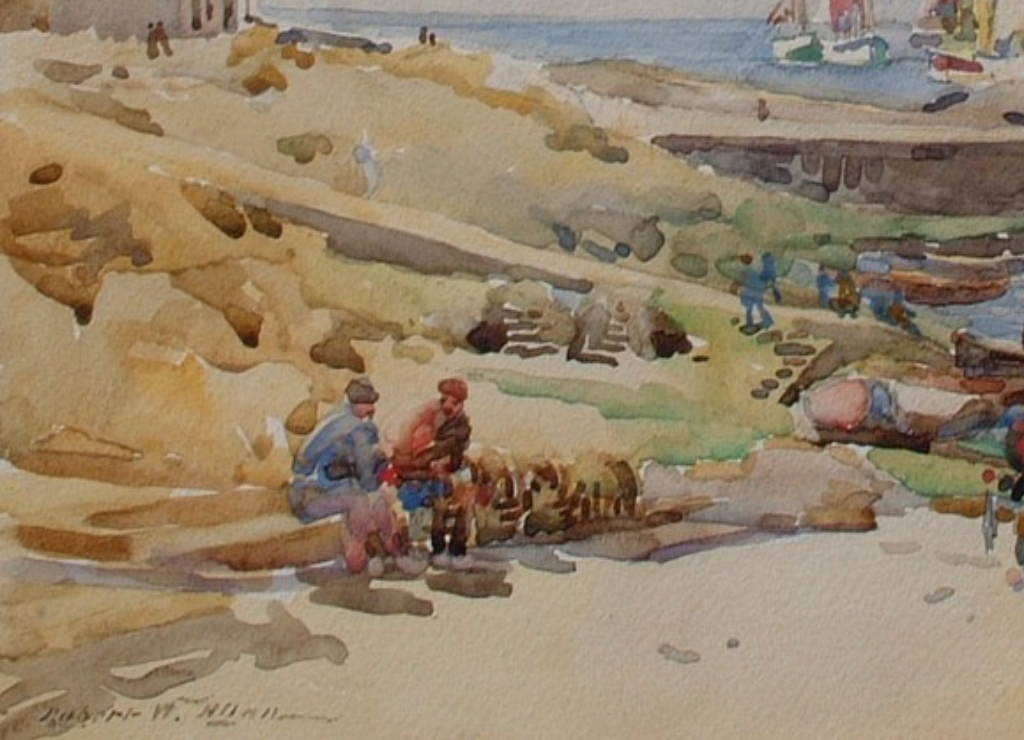Unloading The Catch, Concarneau - The Wallington Gallery