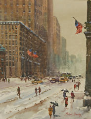 Winter, 5th Avenue, New York