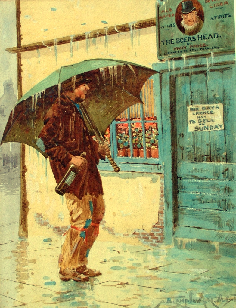 Drunk Outside Shop - The Wallington Gallery