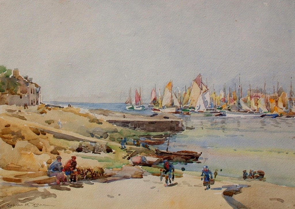 Unloading The Catch, Concarneau - The Wallington Gallery