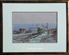 'Jubilee' Passing Derby Junction Signal Box, Winter. - The Wallington Gallery