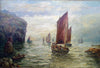 Herring Fleet Passing Marsden Rock - The Wallington Gallery